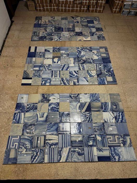 Azulejos Portugueses Sec. XX para Patchwork