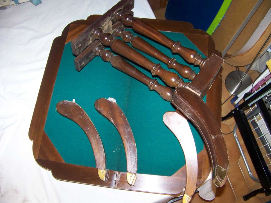 mesa de jogar cartas para restauro