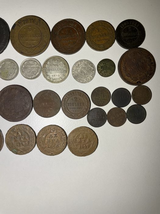 монети цар, сср, значки