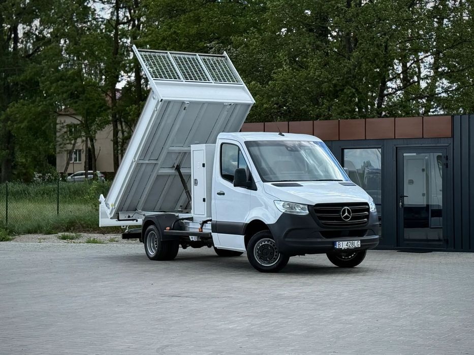 Mercedes-Benz Sprinter 516 CDI / Wywrotka JPM / 2.143cm3 OM651 163KM / 2019 Rok Produkcji / 173.456KM Przebieg / Bliźniaki Podwójne Koła / HAK 3,5T / ZAREJESTROWANY W PL