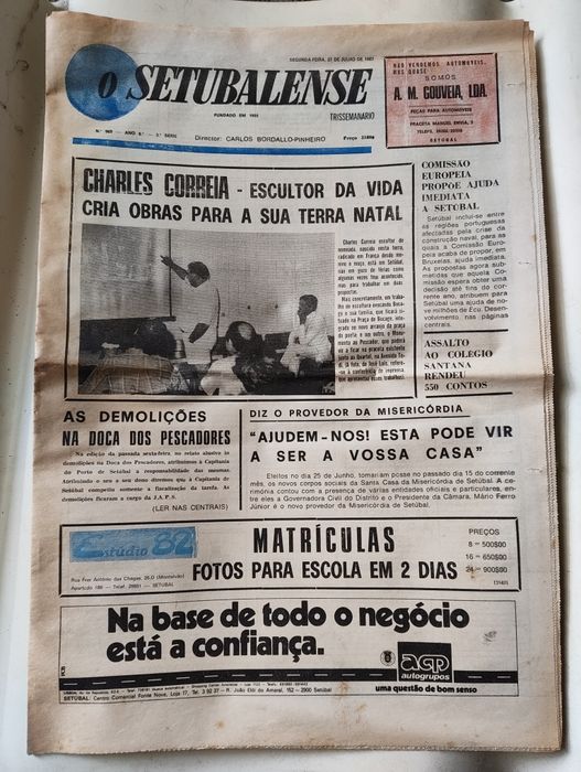 12 Jornais "O Setubalense" – Ano 1987
