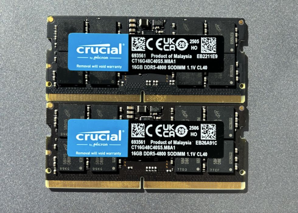 Crucial 32GB (2x16GB) DDR5 4800MHz