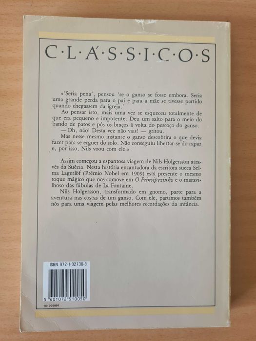 Livro "A Viagem Maravilhosa de Nils Holgersson" de Selma Lagerlöf