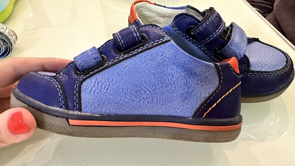 Туфли кожаные, кроссовки, ботиночки, размер 24