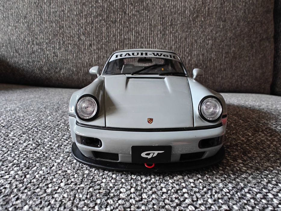 GT Spirit 1:18 Porsche 911 RWB 964 Duck Tail Gray GT187 stary wypust