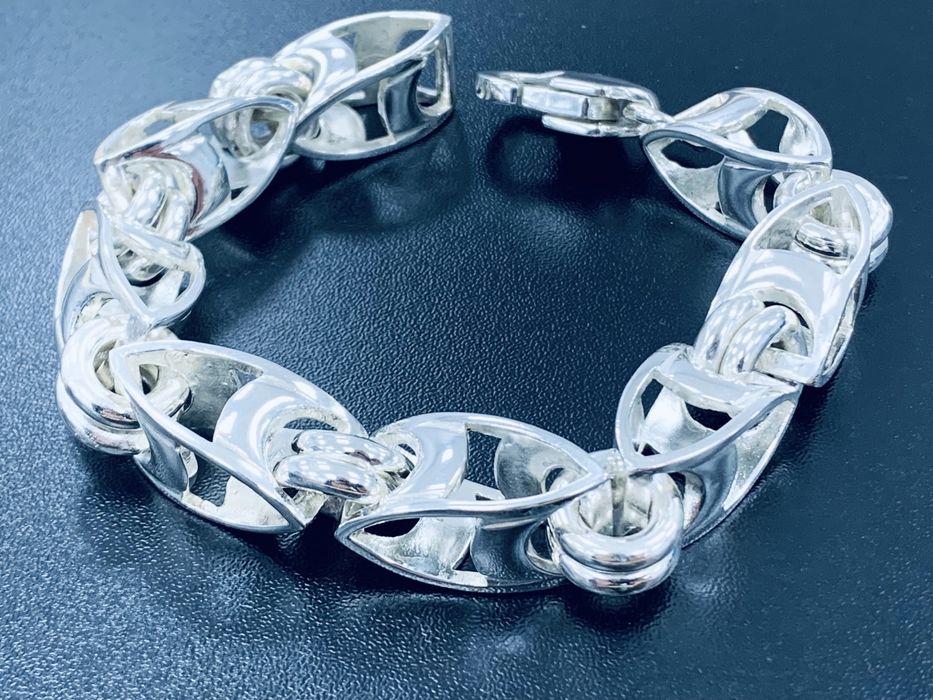 Масивний Срібний браслет Рокко- бароко