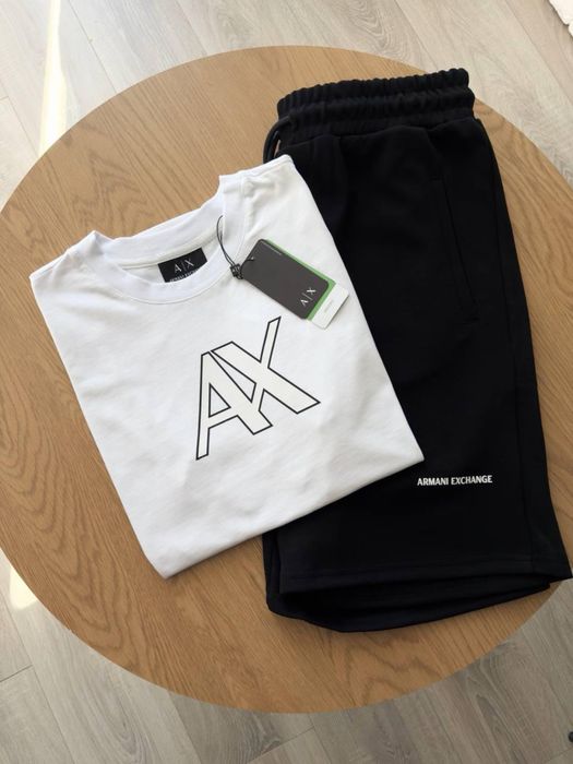 Чоловічий комплект футболка + шорти Armani