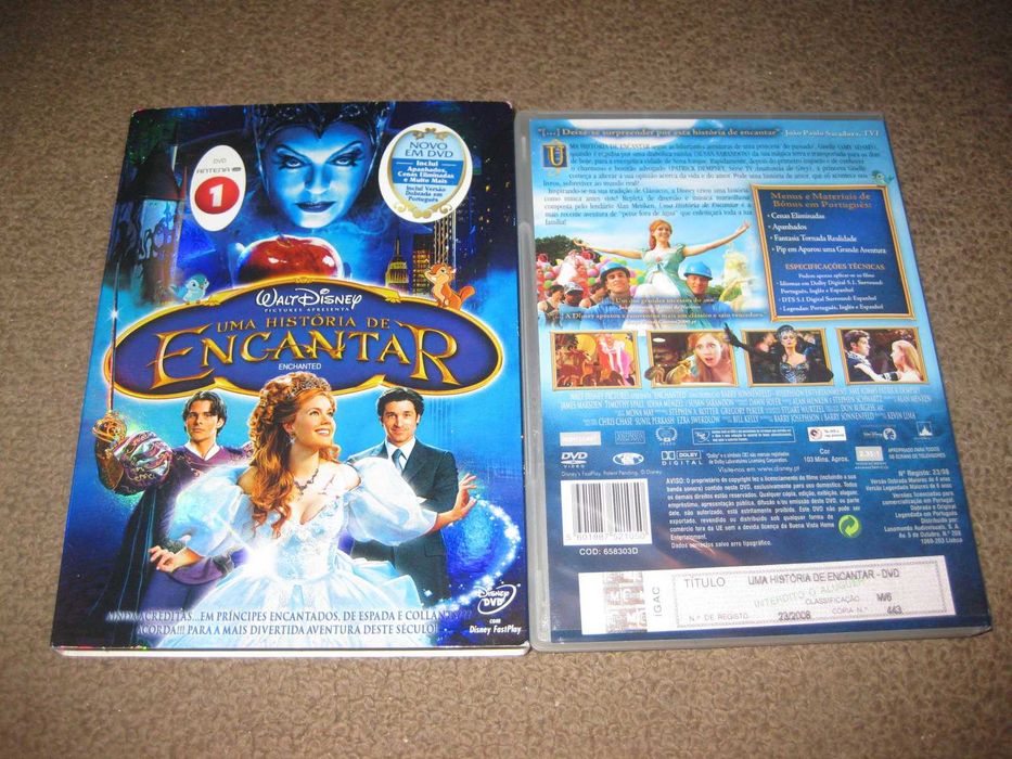 DVD "Uma História de Encantar"com Amy Adams/Edição Especial Slidepack!