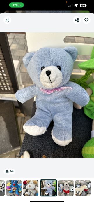 Mis niebieski maskotka