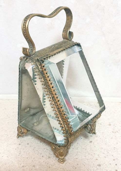 Excelente antiga vitrine de relógio de bolso francesa