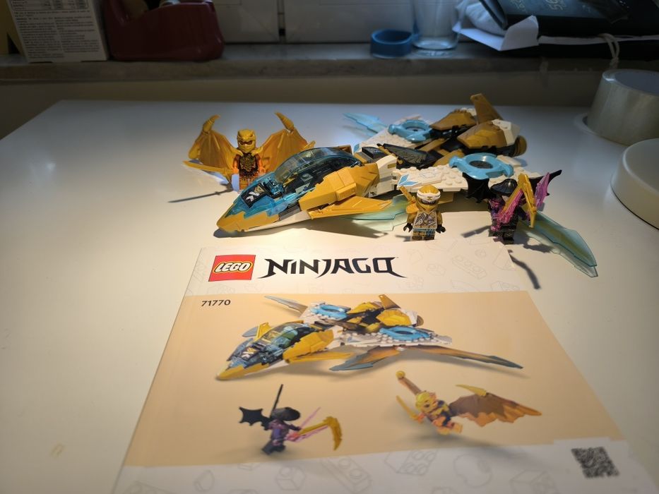 (267pcs)Lego Ninjago Zane's Golden Dragon Jet 71770