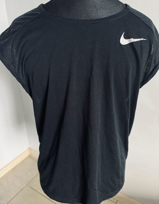 Koszulka sportowa Nike Running Dri-fit T-shirt r. M extra stan, swoosh