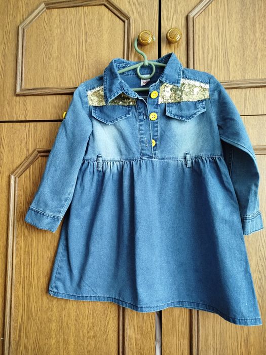 Джинсова сукня для дівчинки
