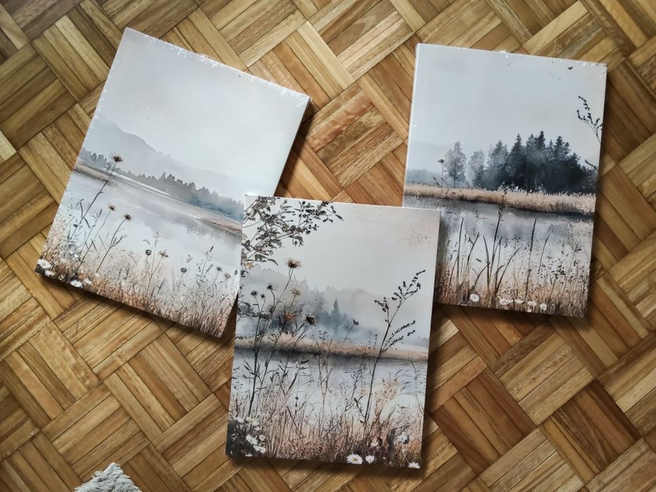 Conjunto de Quadros em Tela Natureza 30x40