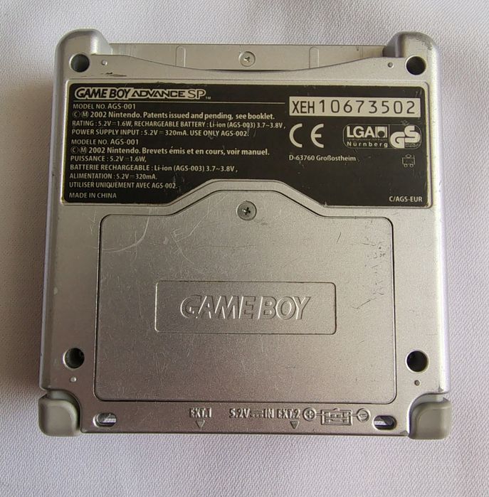 Konsola Gameboy (Game Boy) Advance SP AGS-001 + ładowarka + gry