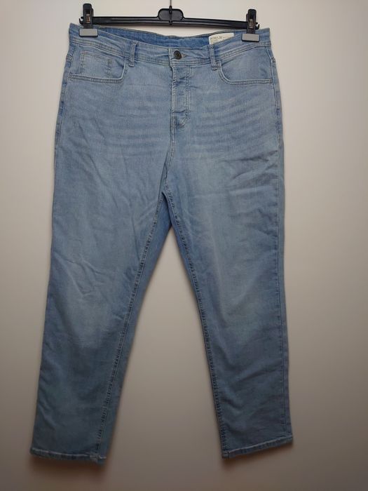 Jasnoniebieskie bawełniane spodnie dżinsowe Denim co.