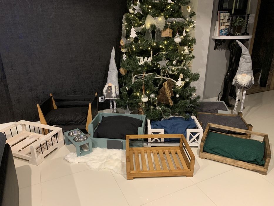 Legowisko leżanka  posłanie drewniane dla psa