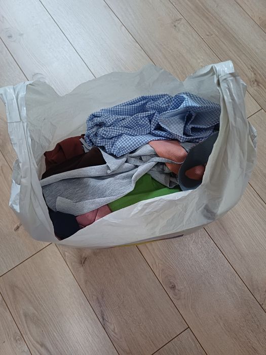 Torba ścinków tkaniny dzianiny dresówka