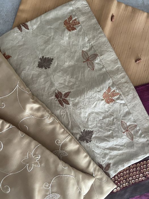 Capas de almofadas em seda e setim