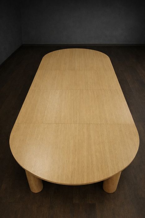 Stół japandi , nogi toczone