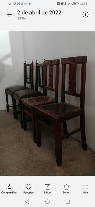 4 cadeiras Antigas