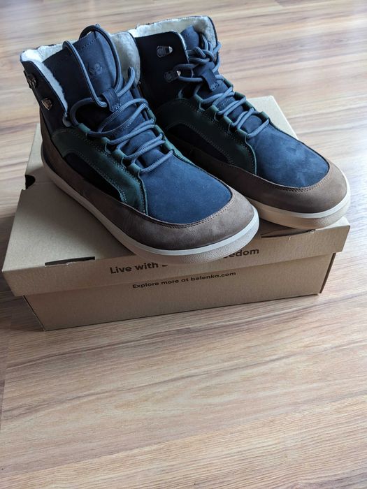 BeLenka York - Navy, Brown & Beige barefoot 43 buty zimowe