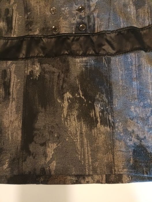 Vestido camuflado em preto e cinza ,de marca Ana Sousa, tamanho 44, como novo