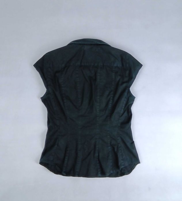 Czarna bawełniana bluzka damska bez rękawów H&M rozmiar 40