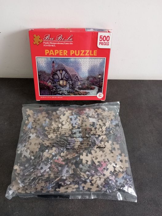Puzzle kompletne 500 elementów 46x28 cm