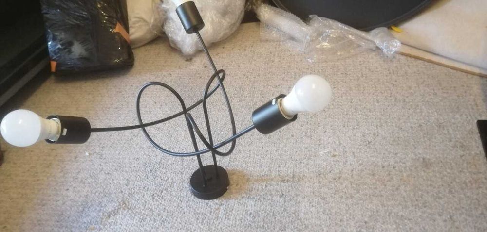 Nowoczesny młodzieżowy żyrandol 3 ramiona żarówki E27