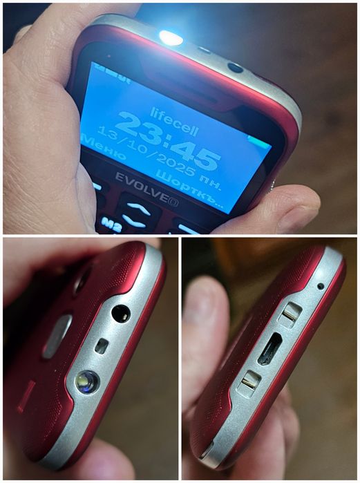 Кнопочний Мобільний Телефон Evolveo Easyphone XD EP-600-XDR Одна Сімка