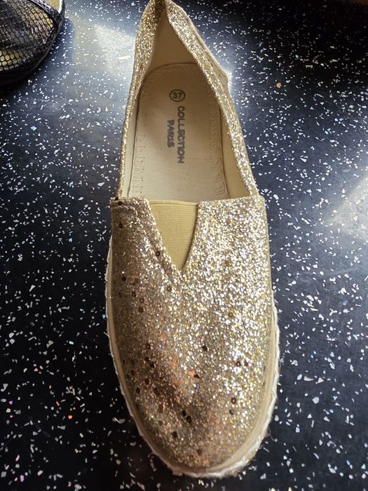 Espadryle  brokatowe