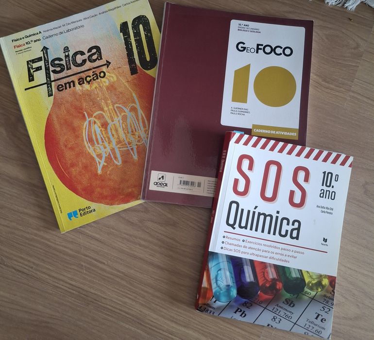 Livros de exercícios 10° ano Física e Química