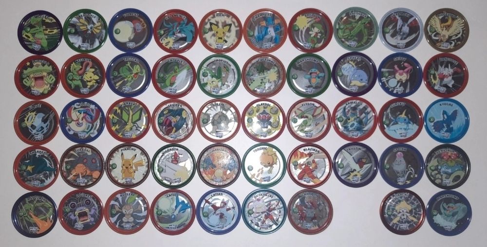 Coleção tazos pokemon metal a faltar 1 tazo