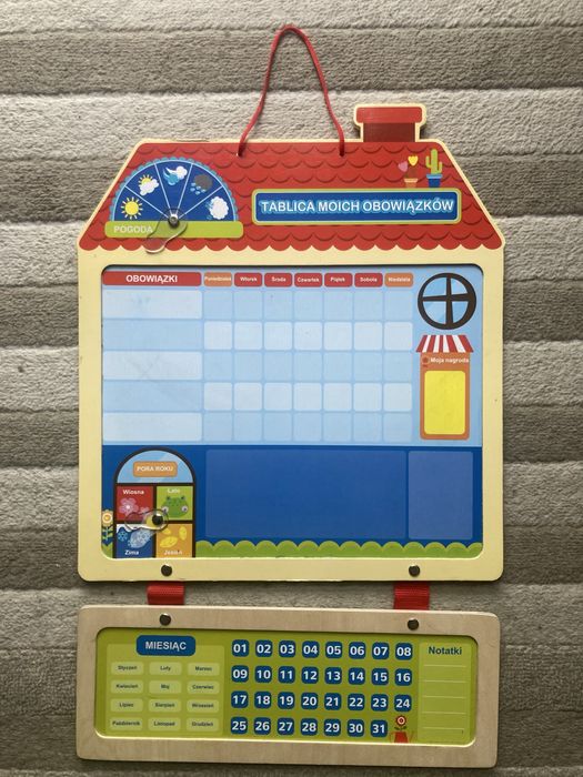 Tablica obowiązków dla dzieci