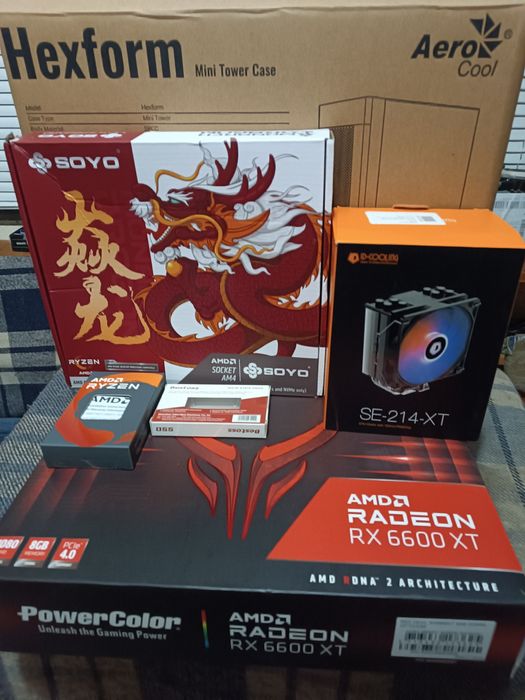 ТОП! Ігровий комп'ютер  Ryzen 5 3600, ddr4 16gb(2x8), RX 6600 XT 8gb