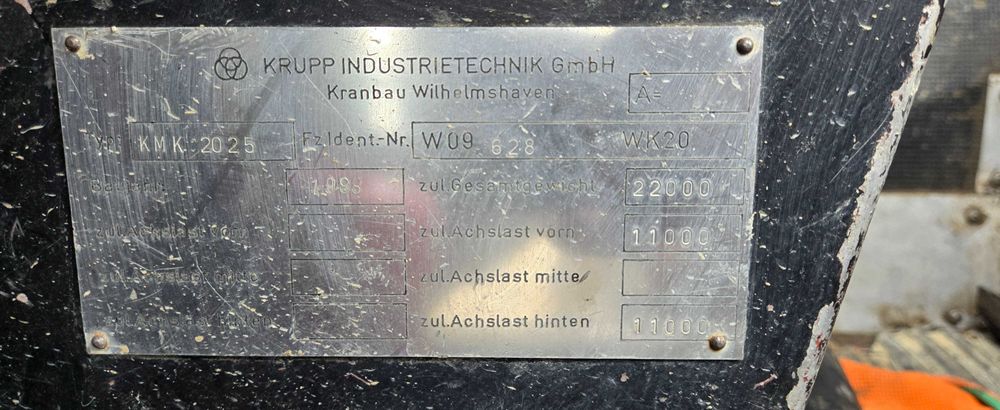 Żuraw Krupp KMK 2025