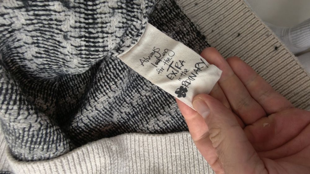 Sweter męski Ted Baker 3 M w pasy strukturalny premium bawełna wełna casual