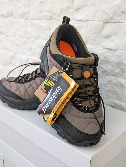 Зимові Чоловічі Кросівки Merrell Moc Brown Haki (Флис) 44