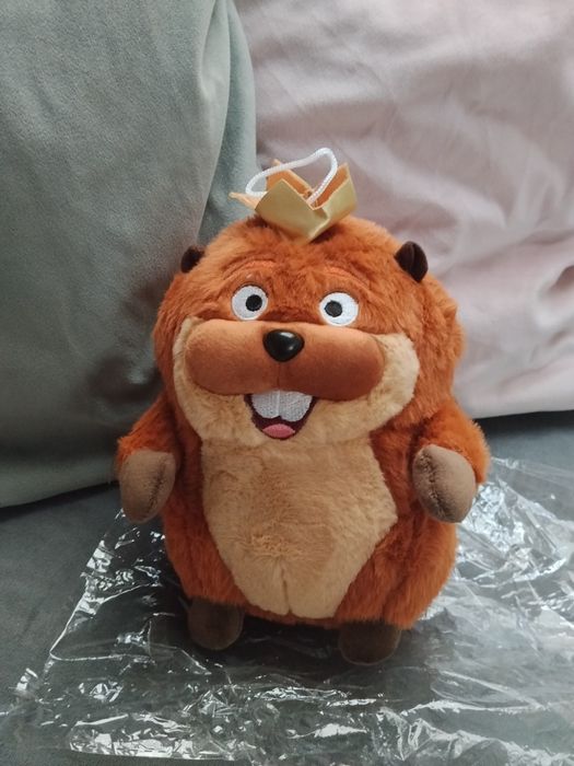 Zabawka bóbr król George bajka Hoppers Pixar Disney
