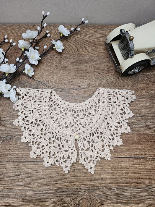 Kołnierzyk bawełniany, Kołnierz, ozdoba, Kołnierzyk