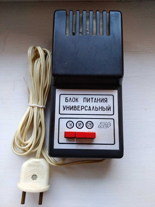 Блок живлення AC-DC 3.6V, 4.5V, 6V, 6.5V, 7.5V, 9V, 11V, БПУ-77 СРСР