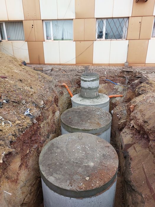 Септік, каналізація, зливна яма "під ключ". Колодець. Кольца бетонні.