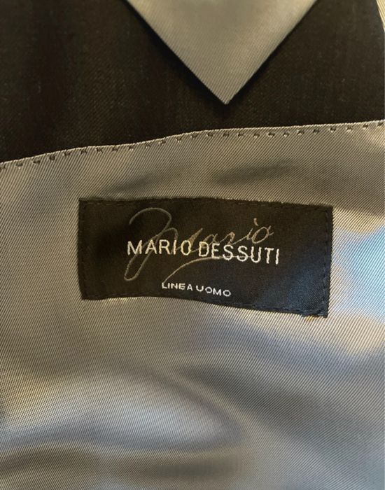 Nowy garnitur Mario Dessuti grafit marynarka 51 spodnie 41