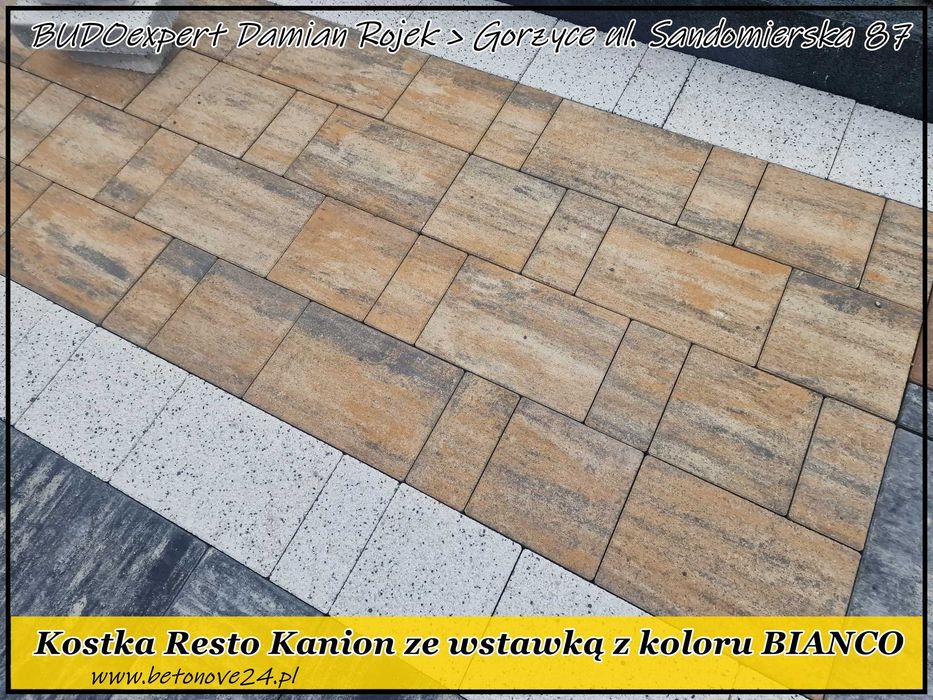Kostka brukowa RESTO 6 SZARA PERŁA jasnoszary melanż HIT sprzedaży!!