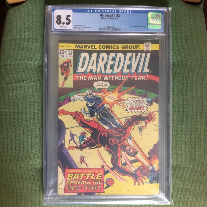 Daredevil 132 CGC 8.5 - 2nd appearance of Bullseye Marvel Comics