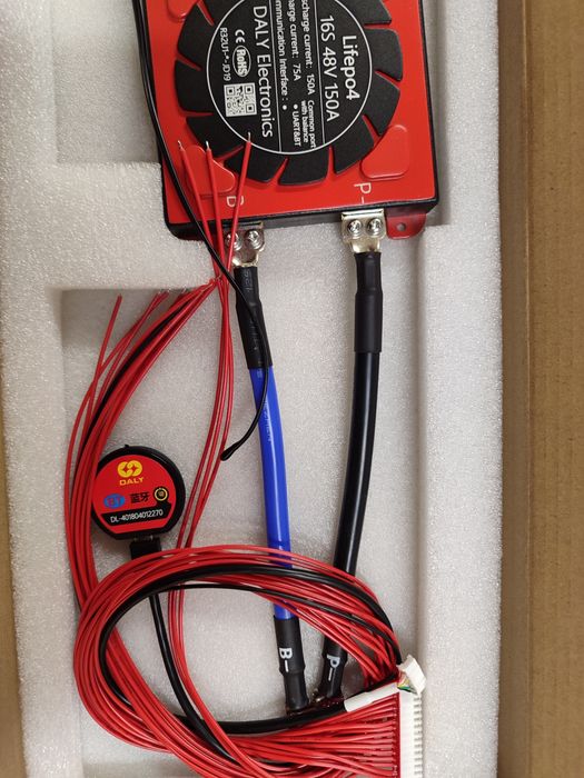 Плата Smart BMS Daly LiFePO4 16S 48 вольт 150A с Bluetooth