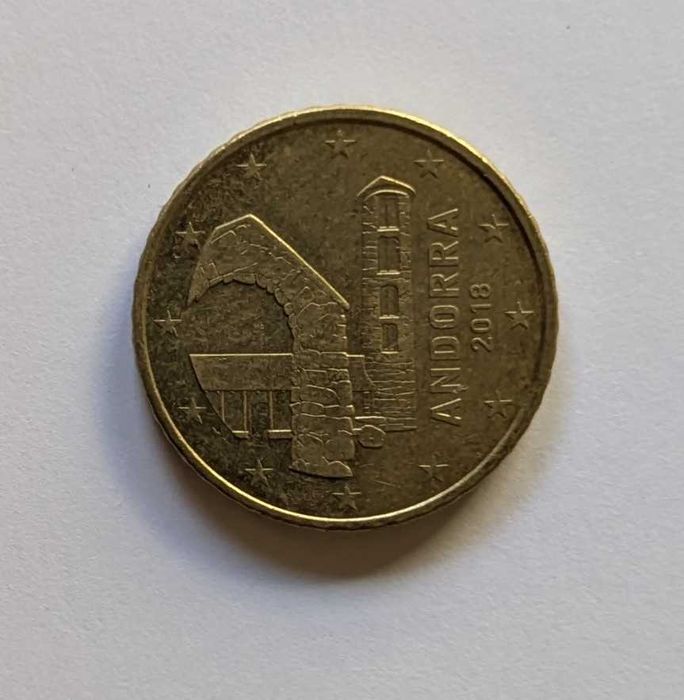 Moeda 50 Cêntimos / 0,50€ - 2018 - Andorra - Euro