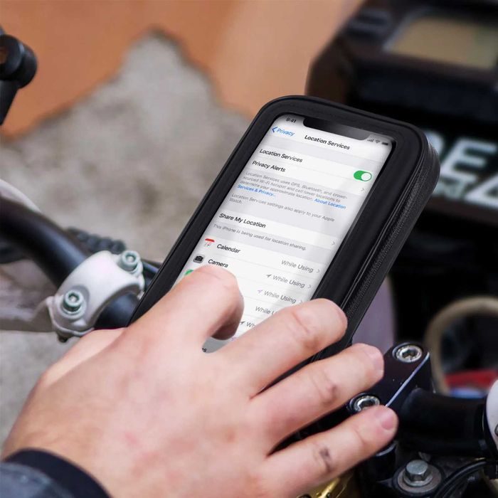 Suporte de telemóvel para bicicleta, novo em caixa.