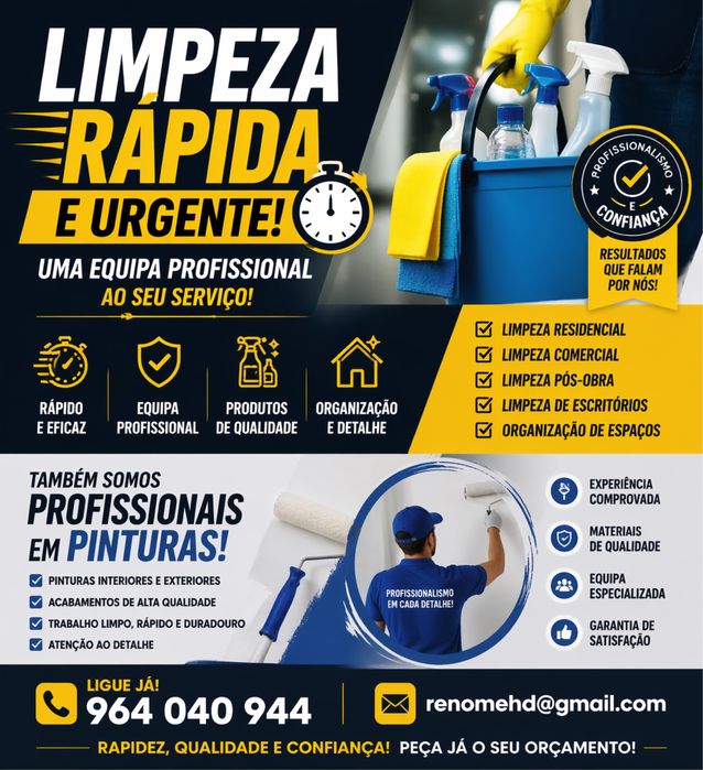 Limpesa e pintura